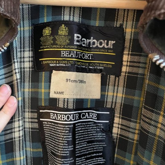 Barbour verte - Picture 4 of 6